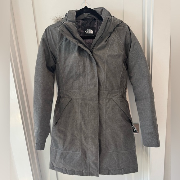 The north face women’s arctic parka small grey heather skiing snowboarding - Picture 6 of 10